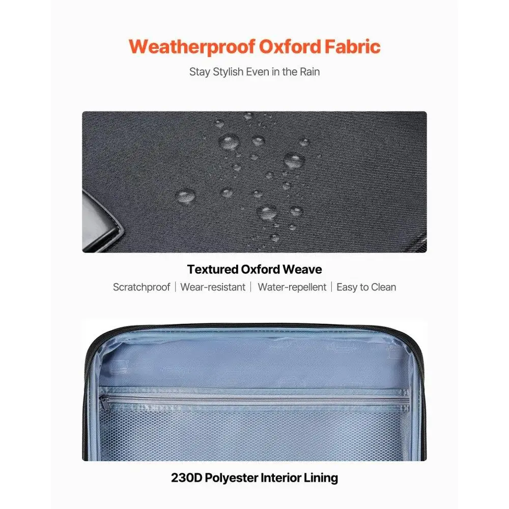 24 polegadas expansível Softside Spinner bagagem verificada mala bolsa de viagem cor preta