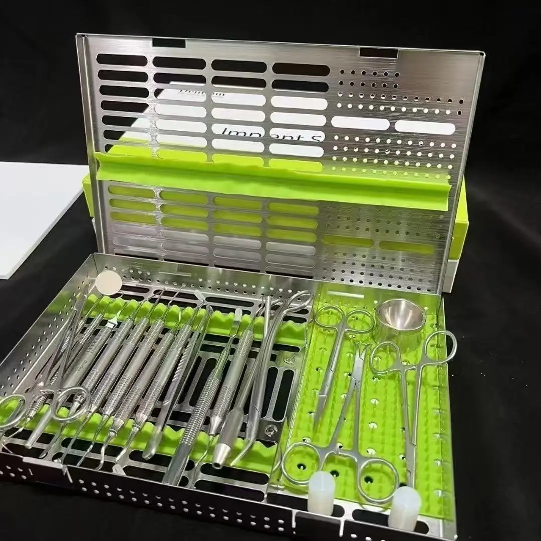 Dentium Implant kit 18pcs Surgery Kit 100% Original for Periodontal and Dental Implant Dentist tools