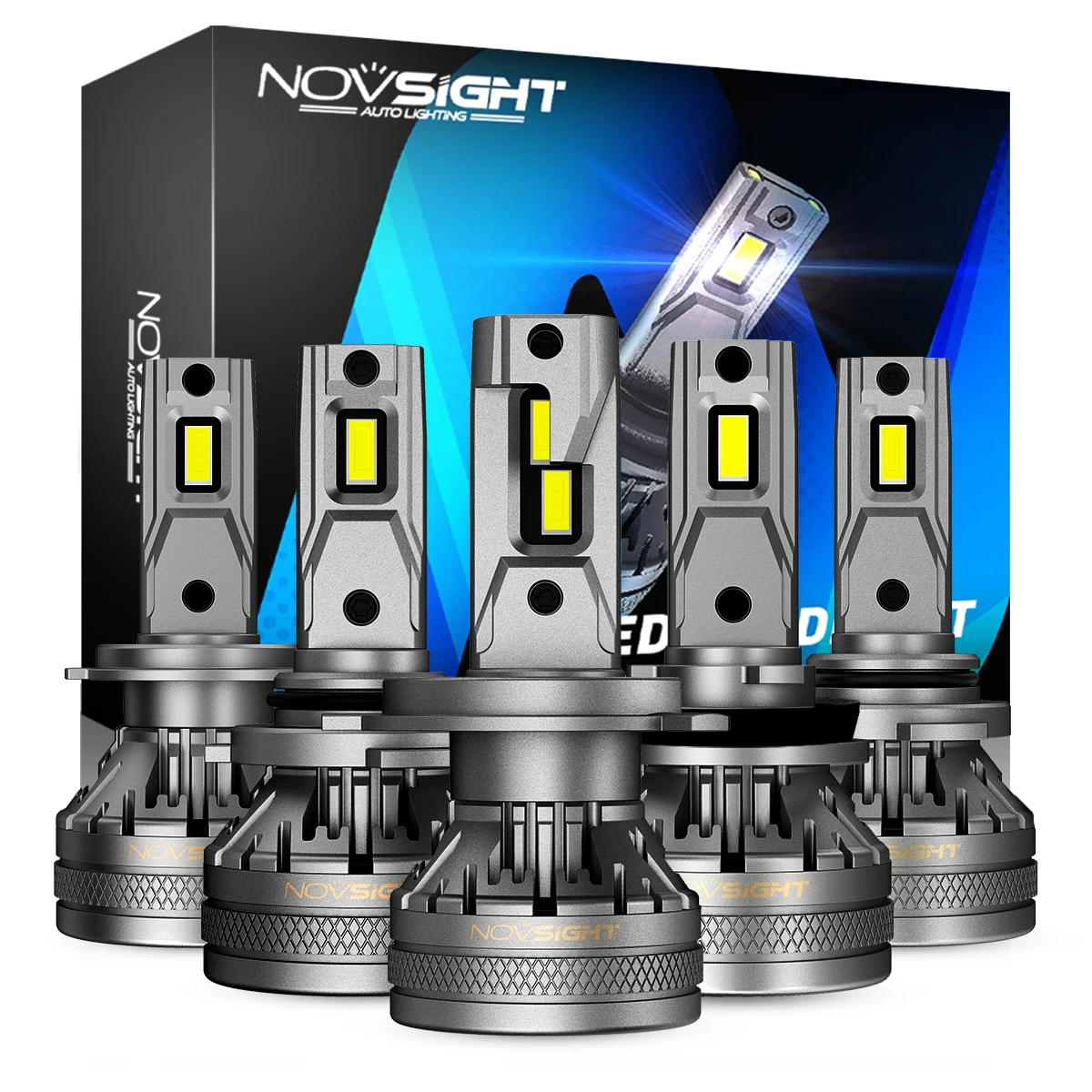 NOVSIGHT A500 N37 H4 LED Headlight For Car H7 LED H1 H11 H3 9012 9005 9006 6500K 120W LED Auto Headlamp High Brightness Bulbs