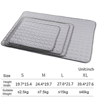 Inflatable Ice Silk Pet Pad Dog Bed Heat Cold Mat for Dogs Cooling Seat Cushion