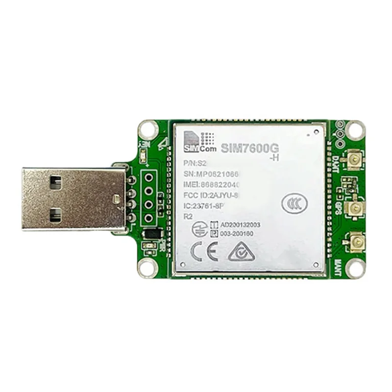 

BNVN-Simcom SIM7600G-H LTE CAT4 Основная плата USB-ключа + FPC поддерживает основной плату разработки GNSS