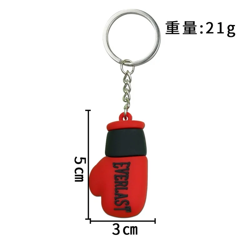 5-teiliges Boxhandschuh-Schlüsselanhänger-Set aus PVC-Weichgummi Geschenk für Boxsport-Liebhaber Niedlicher Schlüsselanhänger Rucksack-Anhänger Souvenir-Geschenk – Detail 4