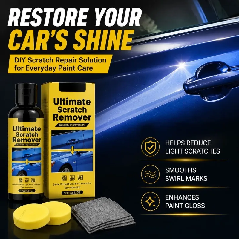 Car Paint Scratch Remover Restorer Kit Scratch Remover Kit Effective Swirls Water Spots Removal Repair Kit  Car Care Tool