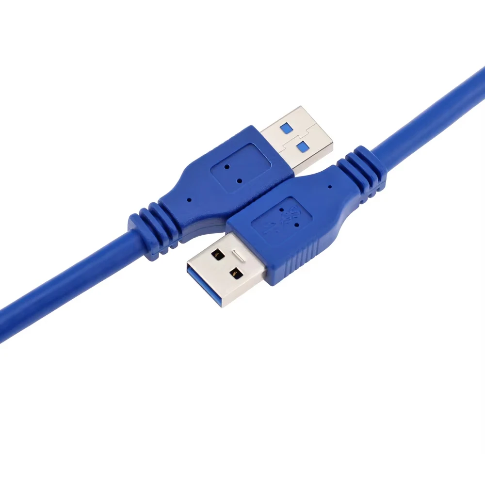 USB 3.0 Male to Male Port Cable USB3.0 Type A AM to AM Converter Cable 0.3m 0.6m 1m  1.5m 3m 5m For Radiator Hard Disk Webcom