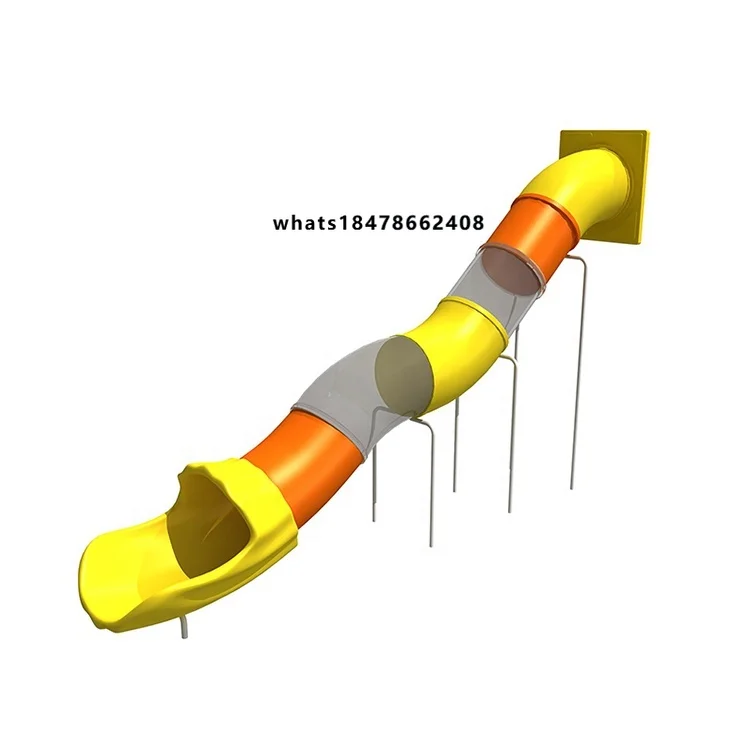 Factory Supplied Swimming Pool Plastic Commercial Tube Slide