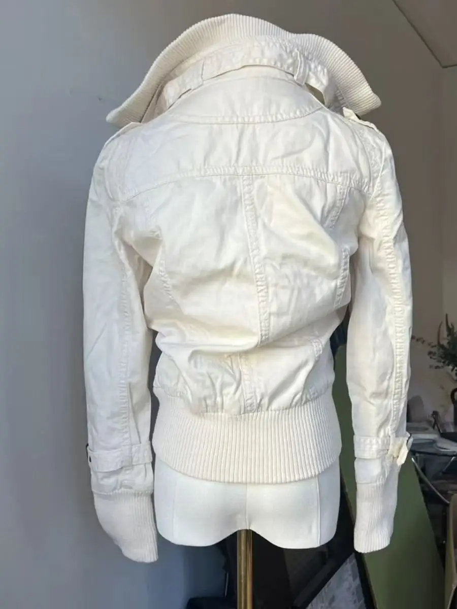 American Vintage Slim Short Coats Outwear Jacket Chic Autumn 2000s Gothic Punk Black Jackets Women Casual Y2k Clothing Elegant