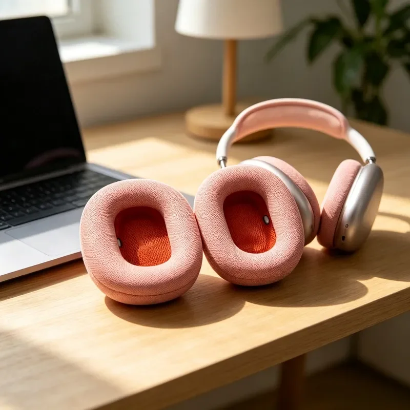 Mesh Replacement Ear Pads Magnetic Ear Cushions for Apple AirPods Max Headphones Soft Earmuff Pillow