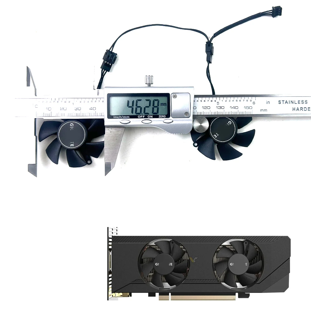 Original Cooling Fan 46mm 3pin GA51S2H 0.18A AMD RX6400  GPU FAN For Gigabyte RX 6400 D6 LOW PROFILE RTX 3050 OC  Low Profile