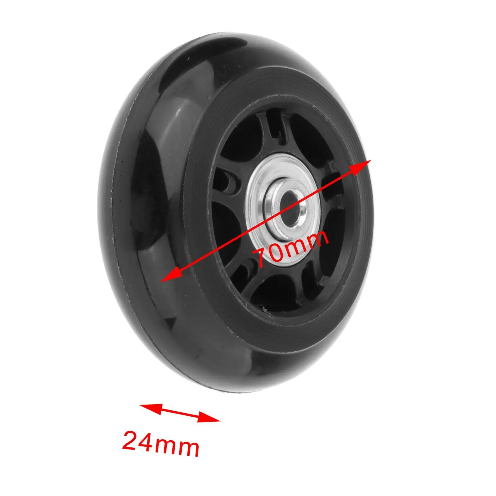Ruote per valigie di ricambio Set di riparazione per ruote girevoli girevoli in gomma universale