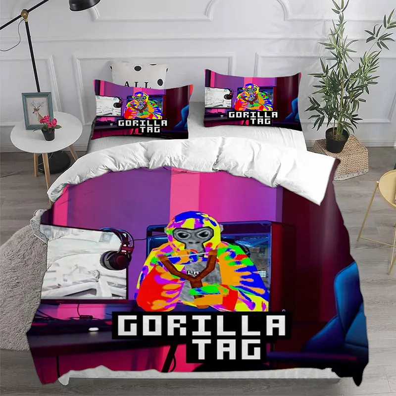 Gorilla Tag Bedding Sets Comforter Quilt Bed Cover Duvet Cover Pillow Case 2-3 Pieces Sets Kids Adult Size