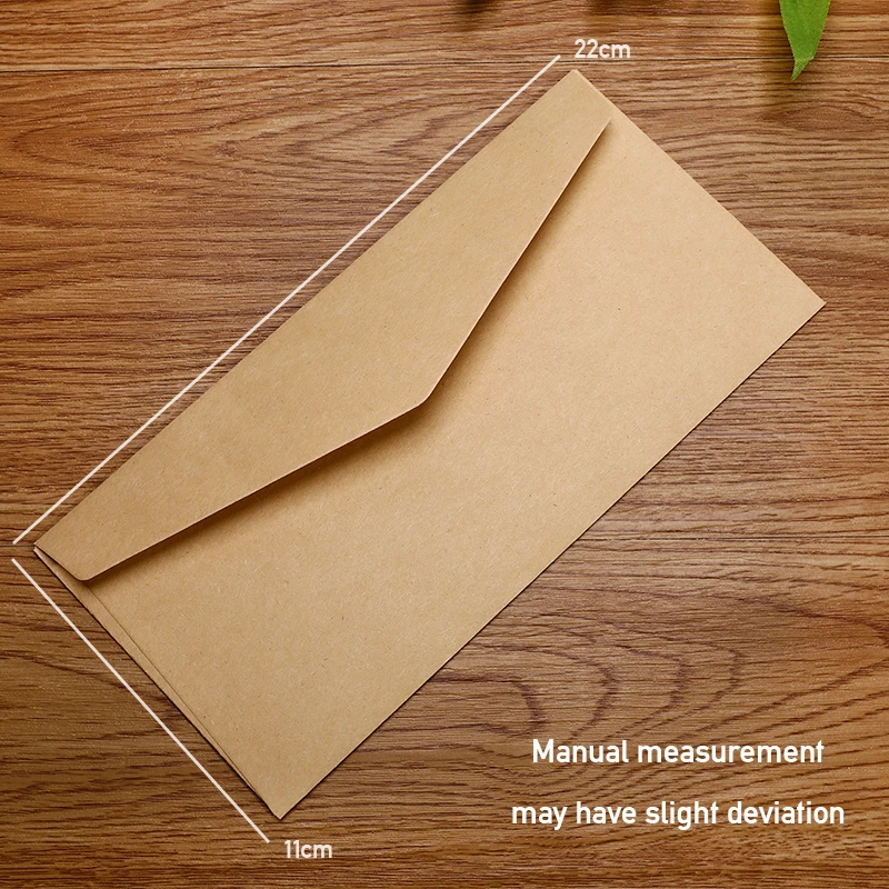 レトロなヨーロッパスタイルの封筒、クラフト紙の封筒、ポストカードの手紙、スクラップブックギフト、招待封筒、黒と白、ロットあたり50個
