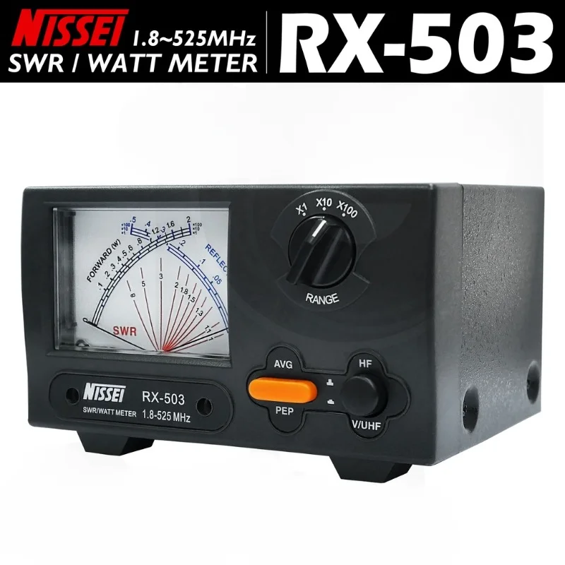 

NISSEI RX-503 стационарный измеритель волны и перекрестная игла Vatmeter WR/Watt Meter 1,8-525MHz 2/20/200W для двунаправленного вещания