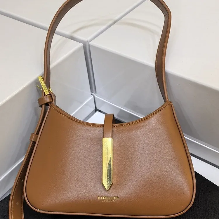 

French minimalist women's handbag | niche light luxury texture dating commuter dual-use | minimalist geometric line