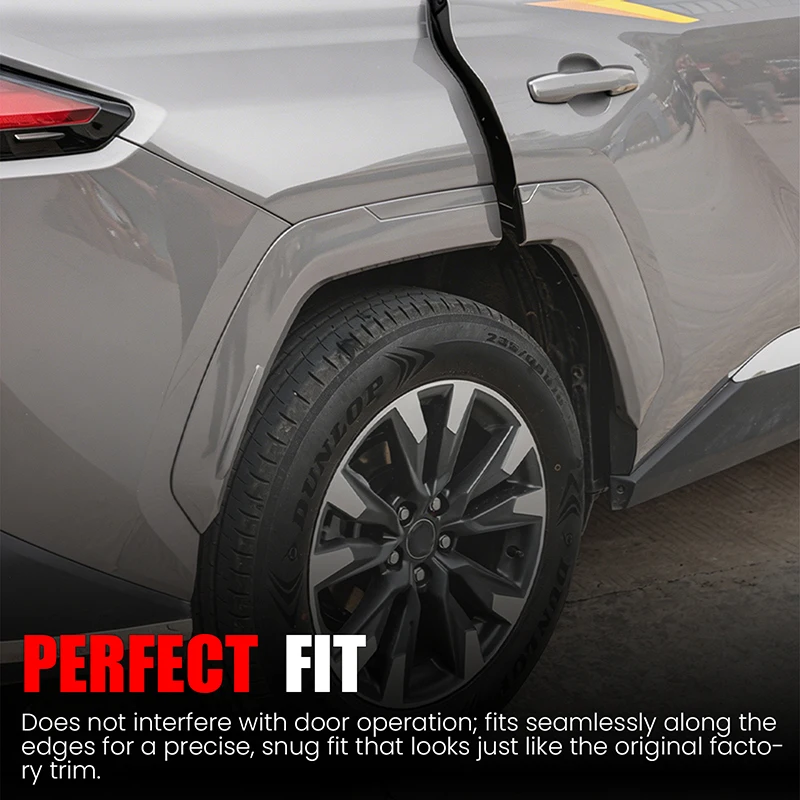 For Toyota NEW RAV4 2026+ Wide Fender Flares ABS Wheel Arch Trim Protector No Drilling 4PCS Sets Widebody Kits Car Accessories