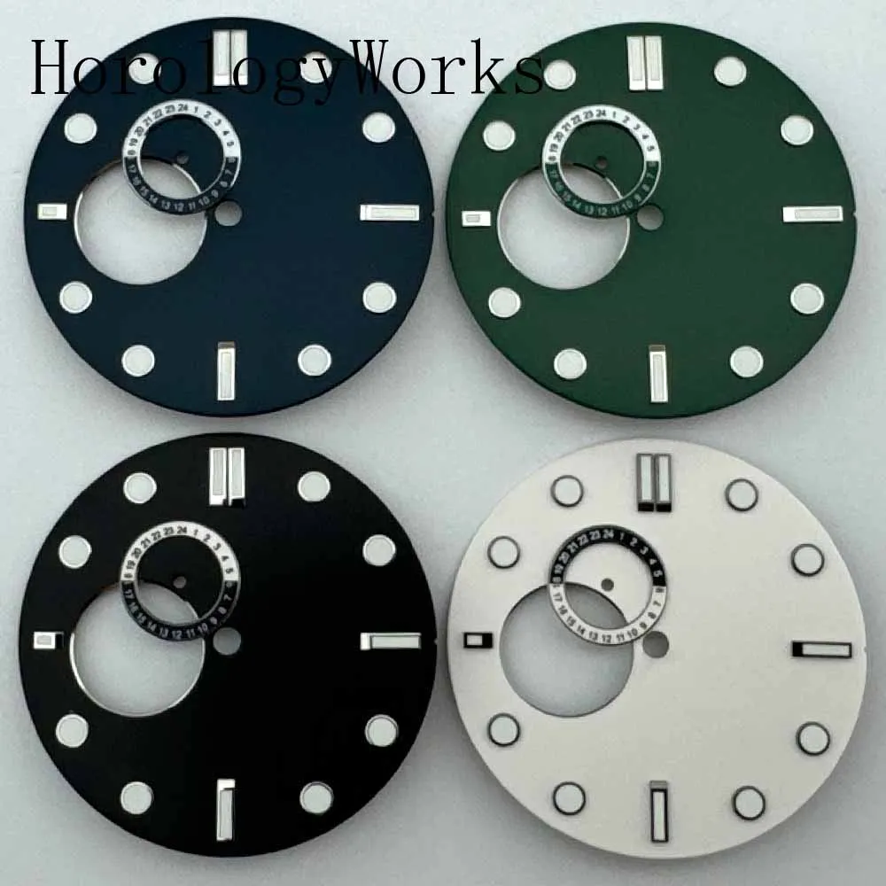 32mm Sterile Dial Fit NH35 NH39 Movement Green Black Blue White Watch Parts