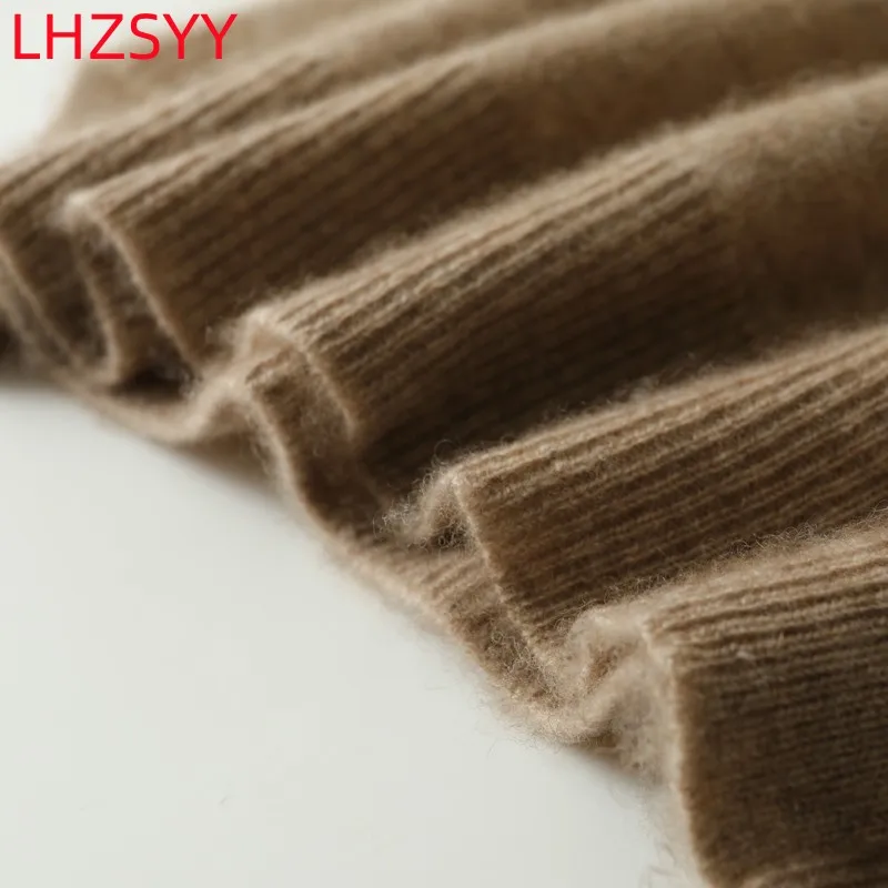 LHZSYY 100% Pure Cashmere Halter Vest Women\' V-Neck Inside Vest Four Seasons New Knit Sling Shirt High Quality Sleeveless Blouse