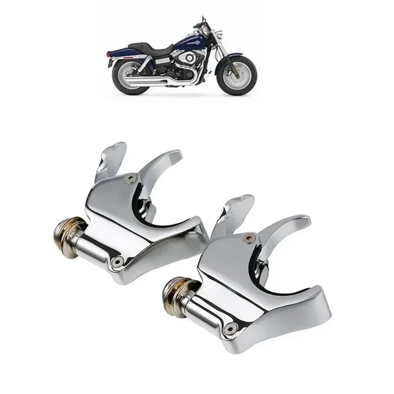 

For Motorcycle Acsessories 49mm Detachable Windshield Clamps Bracket For Harley Dyna Wide Fat Bob 2006-2016 VRSCX 2007