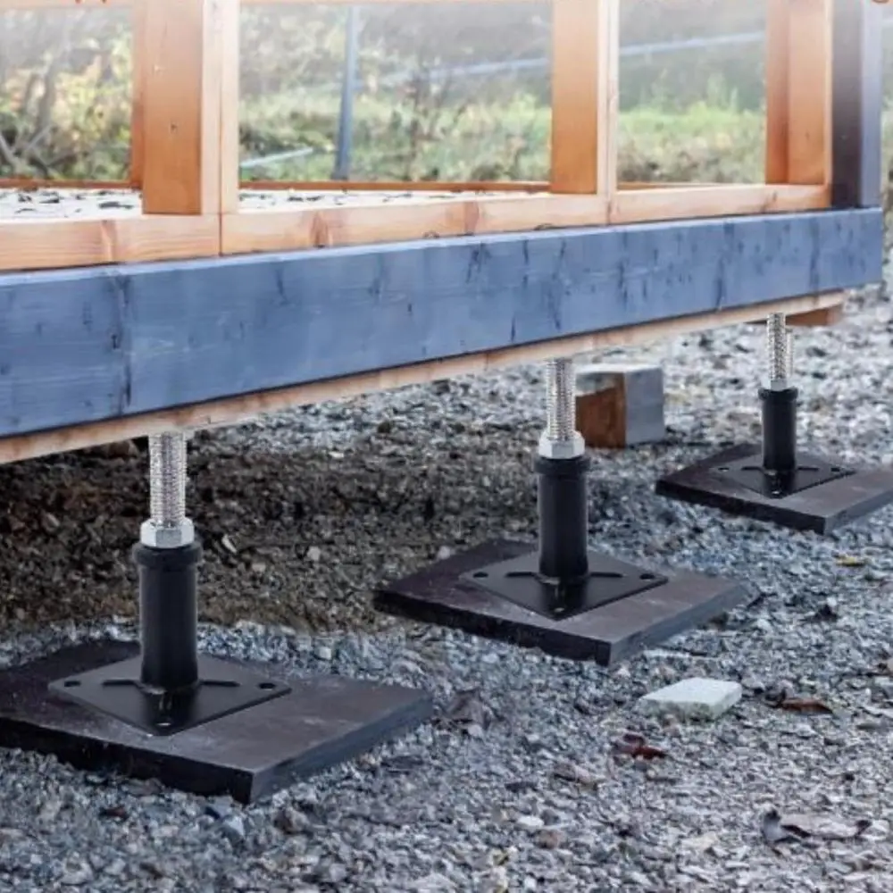 Gato de piso ajustable con soportes de elevación de 4 postes, rango de 9,5-13,5 para uso en garaje doméstico