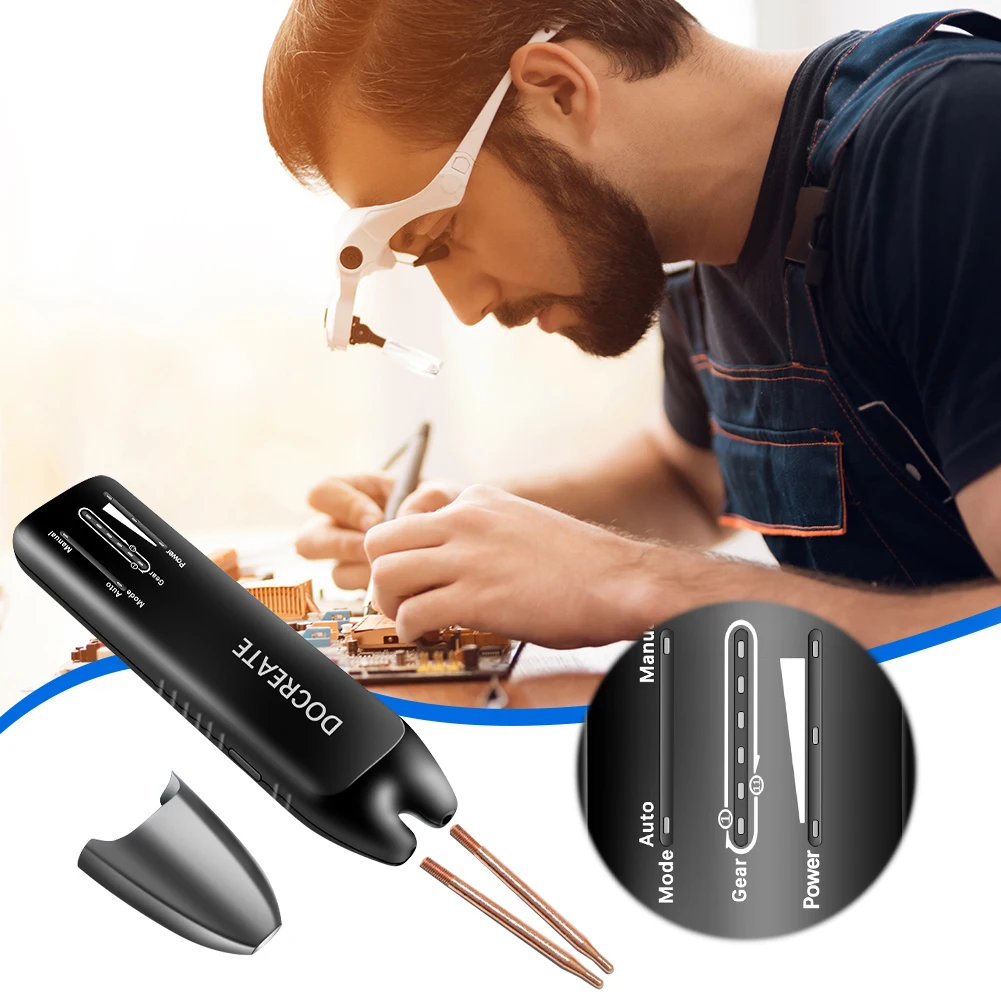 

Portable Mini Battery Welder 11 Gear Adjustable Battery Spot Welding Machine Spot Welding Tool for 18650 Battery Nickel Sheets