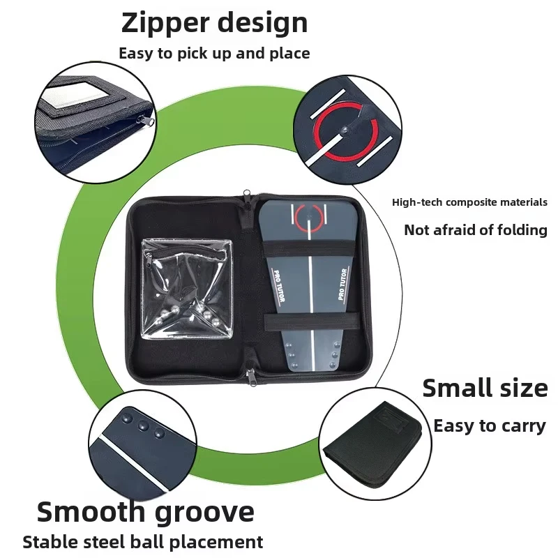 Golf Putting Training Aids Portable Multifunctional Indoor Practice Golfs Putting Tutor Trainer Putter Guided Exercise Board