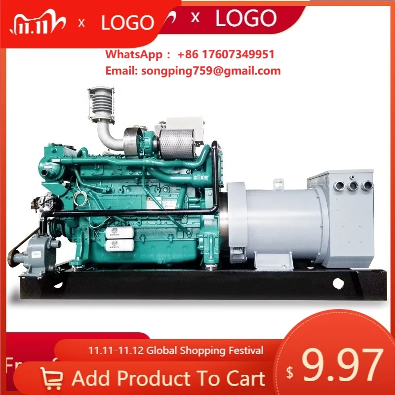 Marine diesel Generator Ship Boat 80KW 100KW 150kw with Good Quality Powered by diesel Generator Set 60HZ Three-phase
