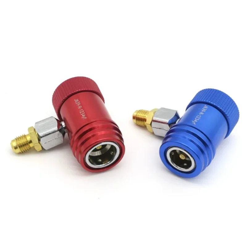 For R1234YF Adjustable Quick Coupler Automotive AC High Low Pressure Manifold Gauge Refrigerant Charging Tool