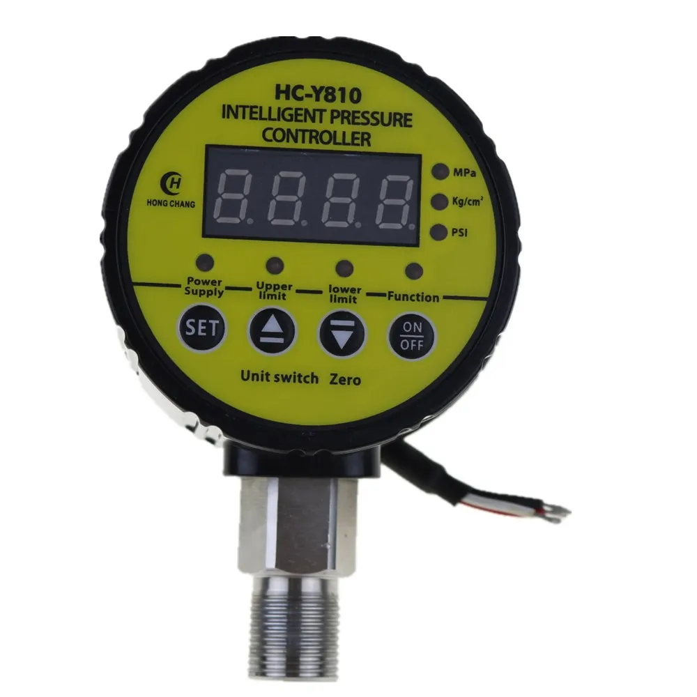 DC 24V 0-16 MPA Digital electric contact pressure gauge digital pressure gauge radial leakage short circuit protection M20 x 1.5