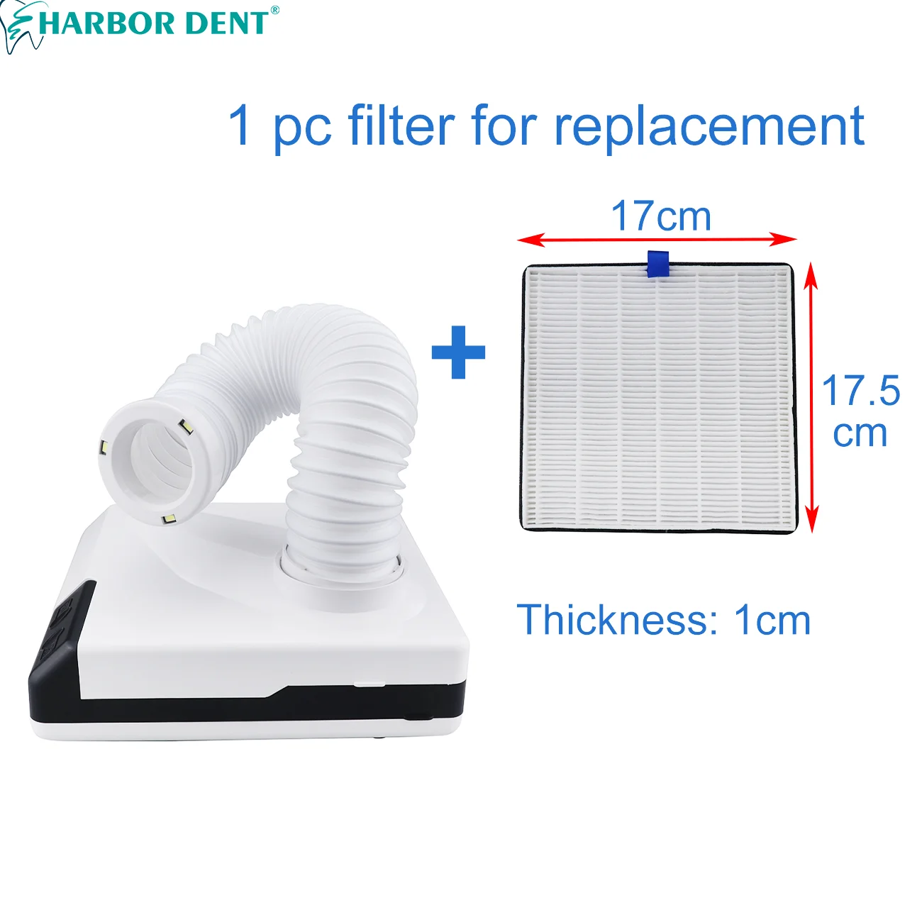 Dust Collector 60W Fan Vacuum Cleaner Machine With Strong Power Filter For Dental Polishing Dental Lab Equipment