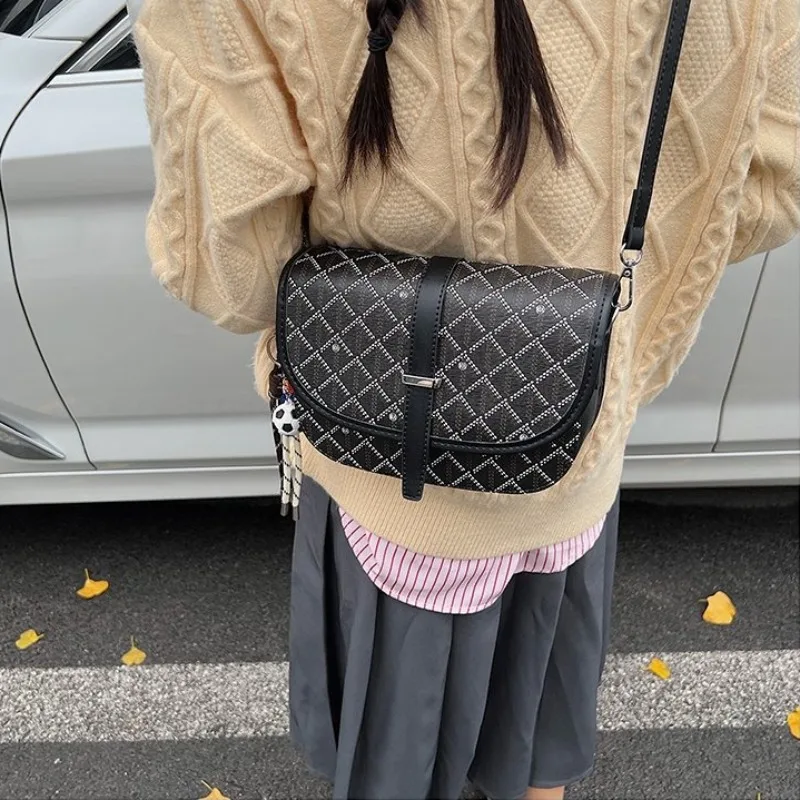 

Практичная женская сумка через плечо, прочный дизайн, повседневное использование, путешествия, стильная регулируемая новая модель с принтом для дальнозоркости, 2025, очаровательная