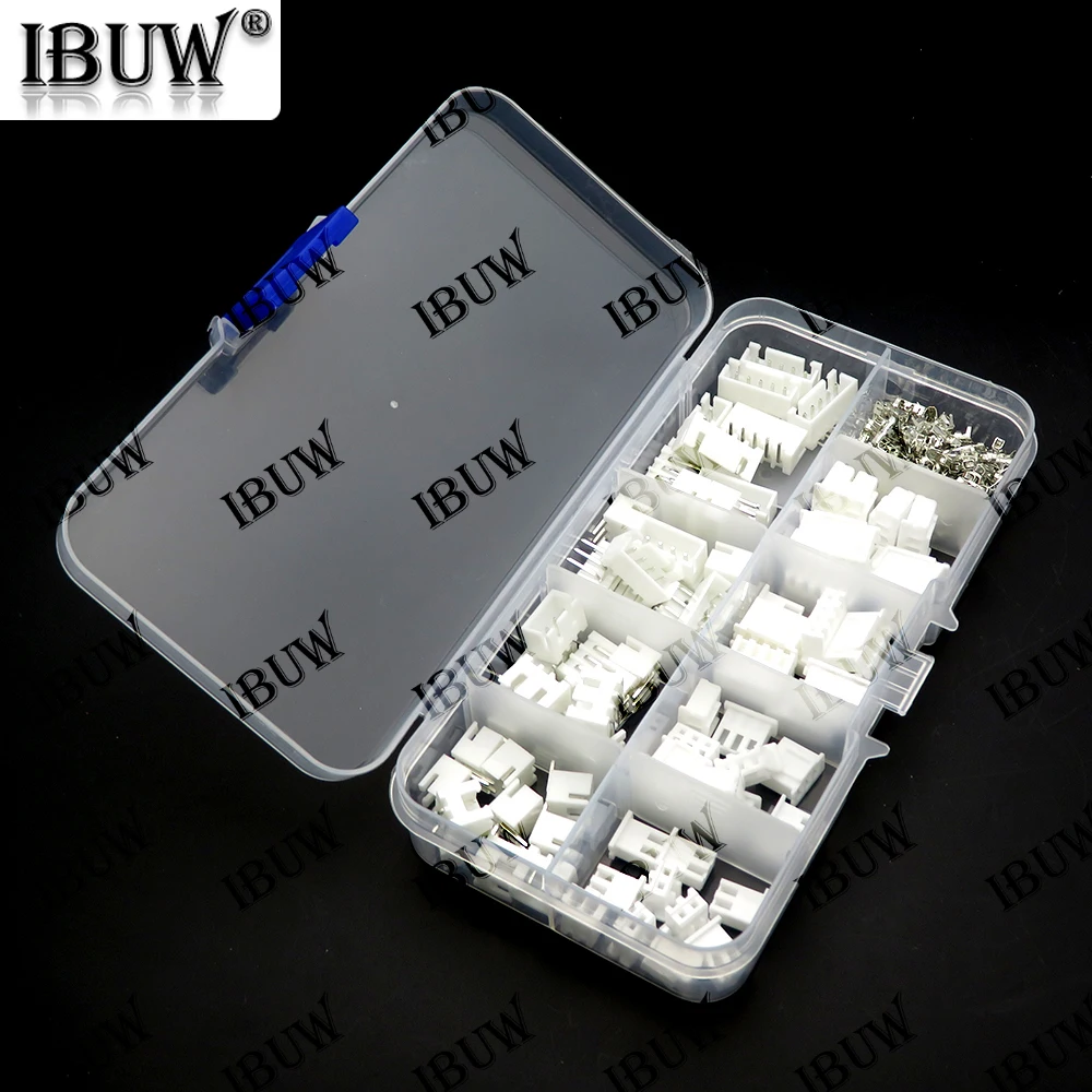 230PCS XH2.54 2p 3p 2.54mm Pitch Terminal Kit Housing Bent needle Pin Header JST JC3 Connector Wire Connectors Adaptor 4p 5p