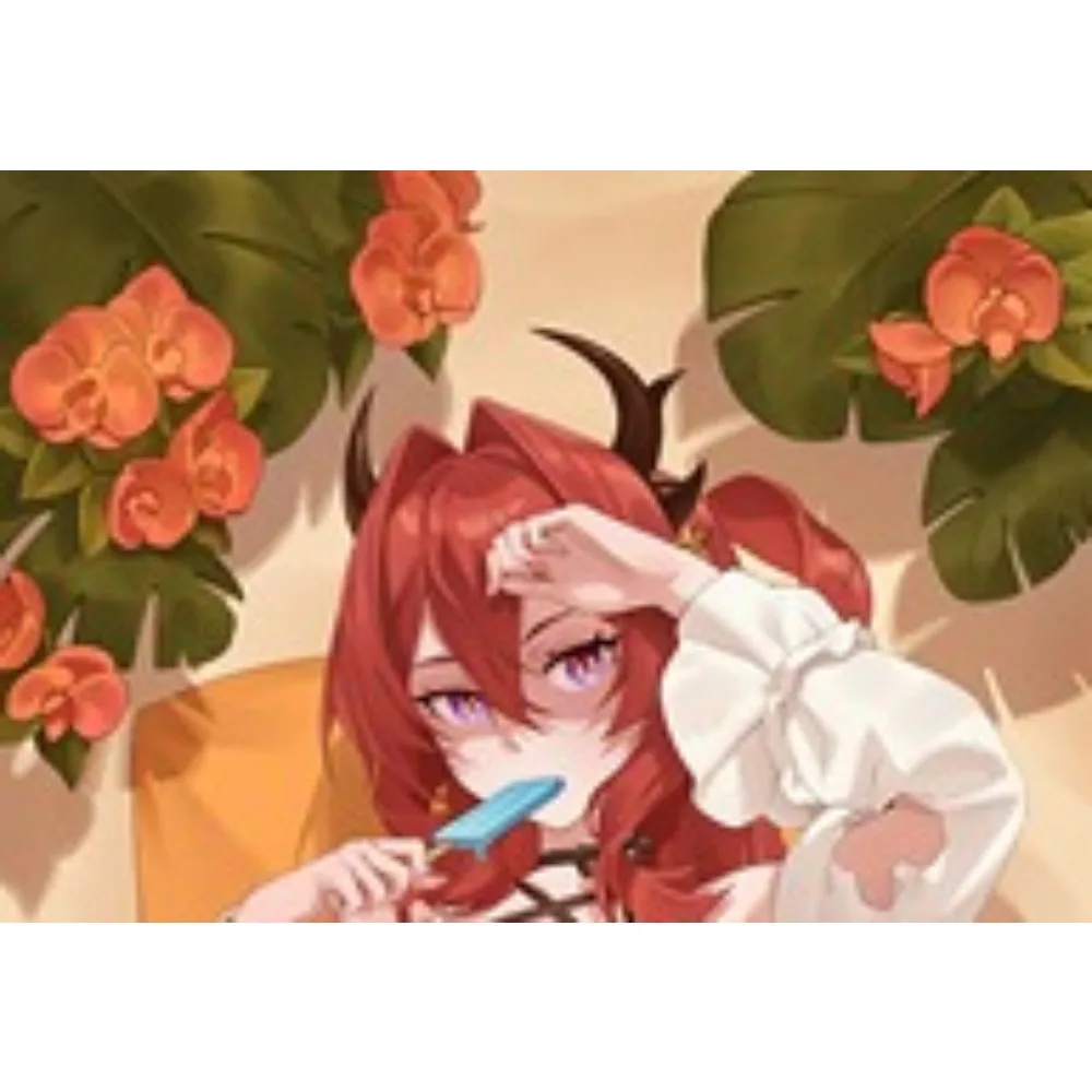 Dakimakura Pillow Case  Anime Red Long Hair Horned Girl Full Body Hugging Pillow Cover Double Sided Print Bedding Cushion Cover