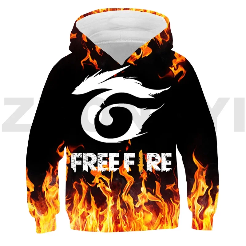 Free Fire Hoodie Streetwear Kids Oversized Sweatshirt Free Fire Garena Men Clothing 3D Anime Sudaderas Pullover for Women Hot