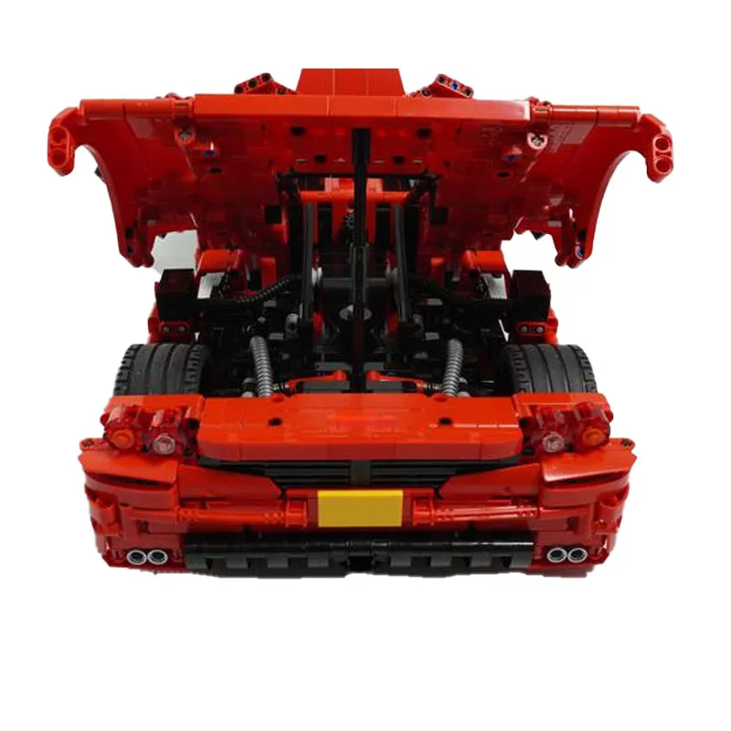 Bloques de construcción de supercoche para niños, juguete de ladrillos para armar supercoche clásico de carreras, escala 1:10, MOC-82788 8653, ideal para regalo de cumpleaños y Navidad, DIY, 2593