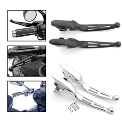 Motorcycle Accessories Aluminum Brake Clutch Lever Chrome Black For Harley Touring Road King Street Glide Electra Glide 2008-13