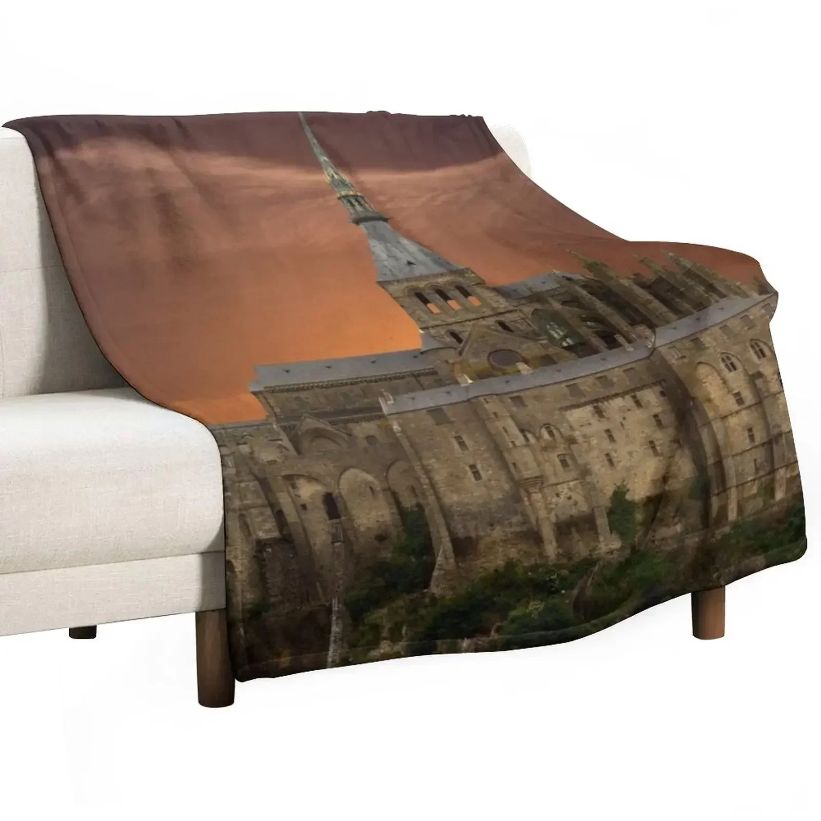 Mont-Saint-Michel Throw Blanket For Baby Shaggy Luxury Throw Furry Kid'S wednesday Blankets