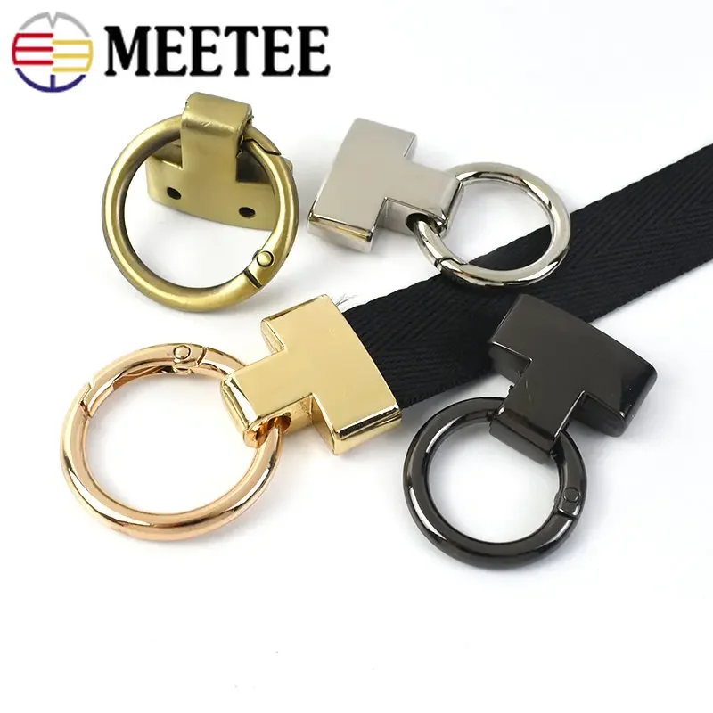 2/5/10Pcs O Ring Keychain Hook 20/25mm Detachable Metal Buckle Bag Strap Connector Clasp Handbag DIY Craft Hardware Accessories