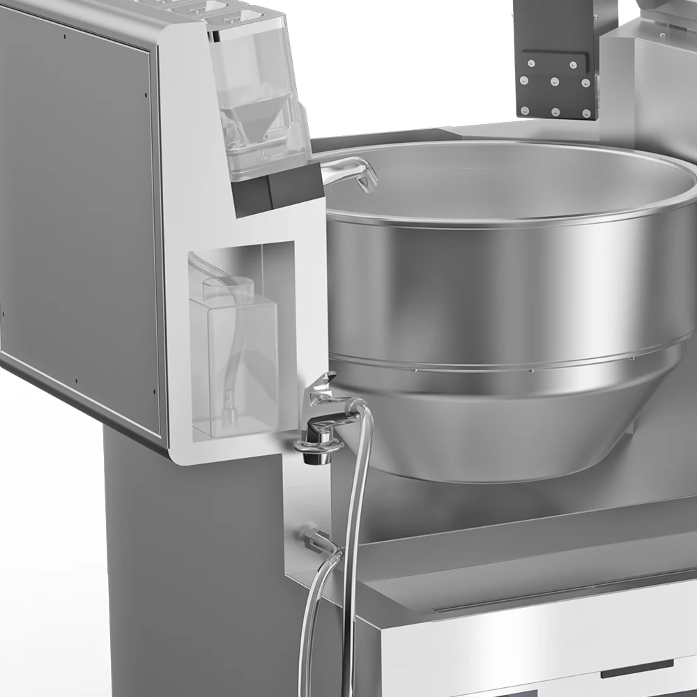 Robô de cozinha automático comercial eletromagnético totalmente automático rotativo frigideira controle de tela digital inteligente