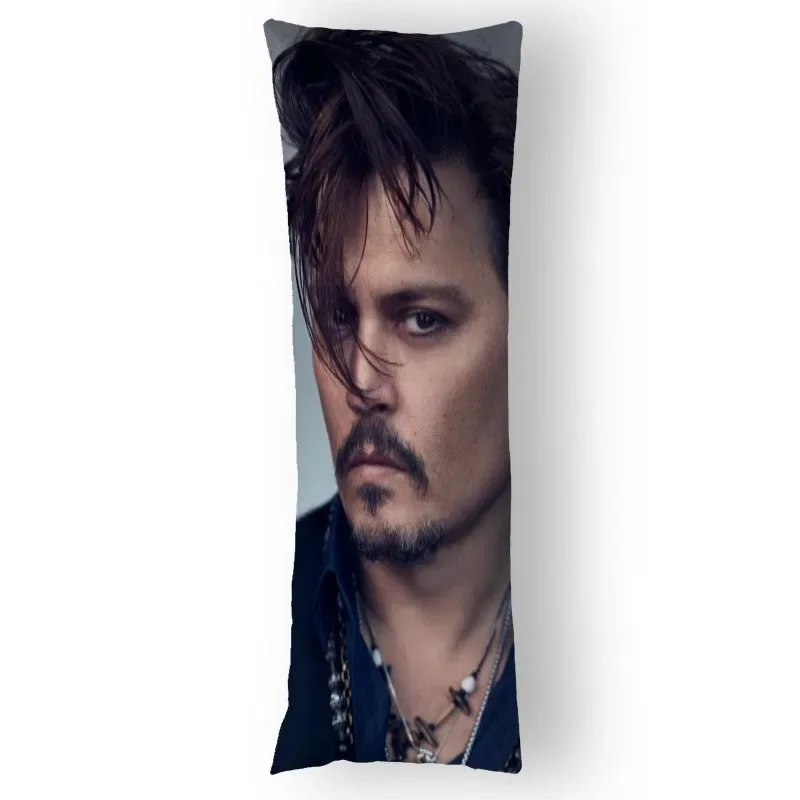 

Johnny Depp Dakimakura Pillowcase Hug Satin Pillowcover Almohada Anime Body Pillow Case Cushion Cover 35X100cm60X200cm 12.15