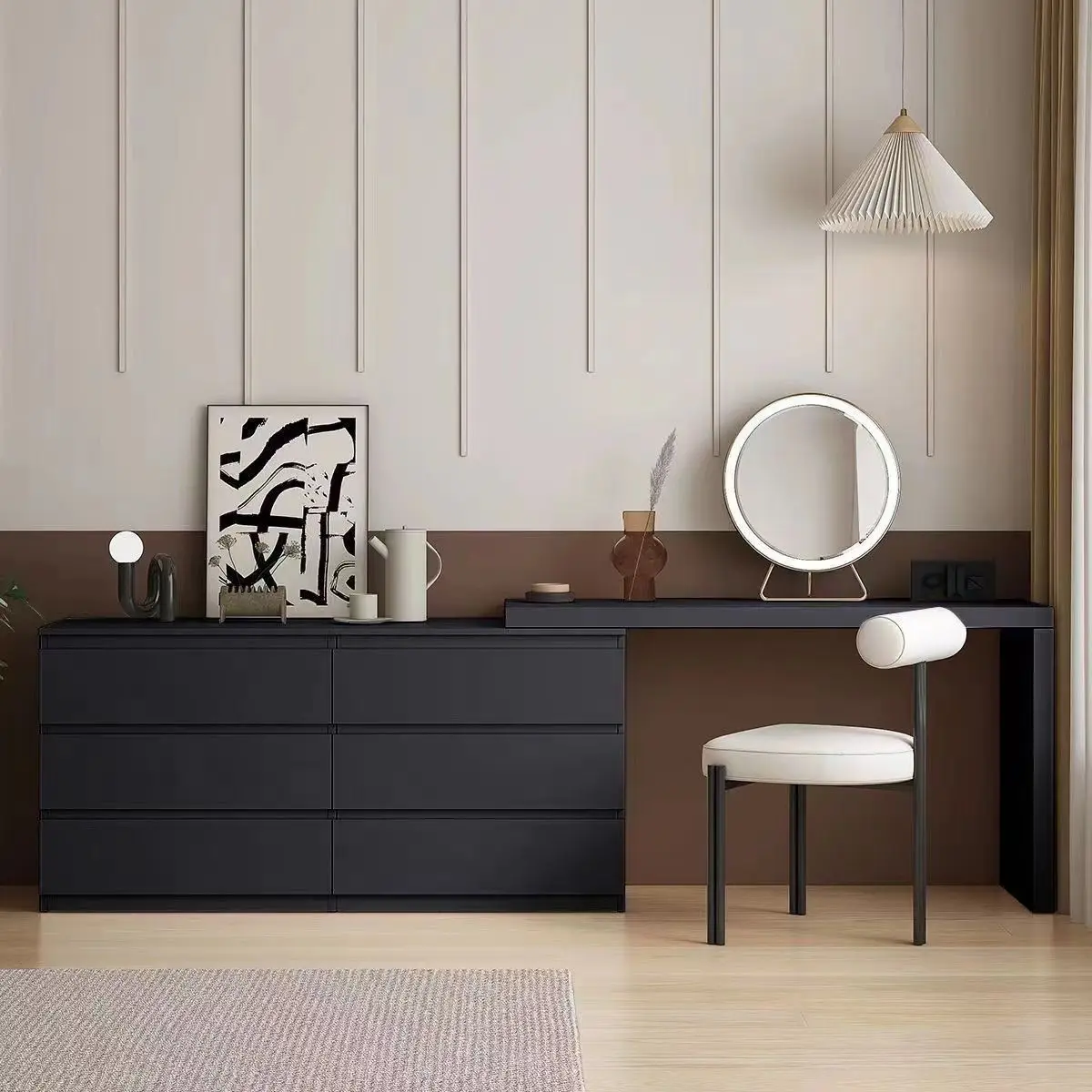 Household dresser l-type desk dresser chest cabinet bedroom wedding room cabinet makeup
