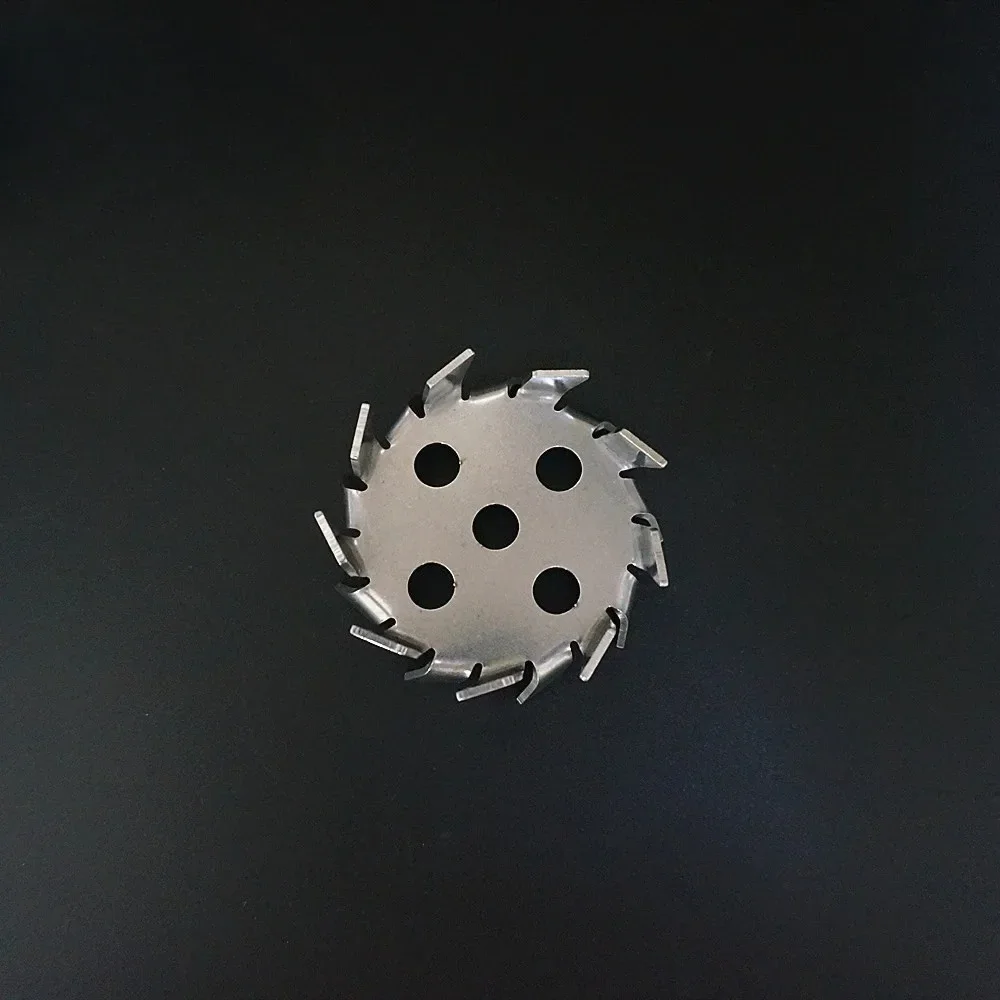 1pcs DIA 50mm to 180mm Stainless Steel Saw Tooth Type Dispersion Stirring Plate with Diversion Hole, Lab Stirrer Rod with Nut
