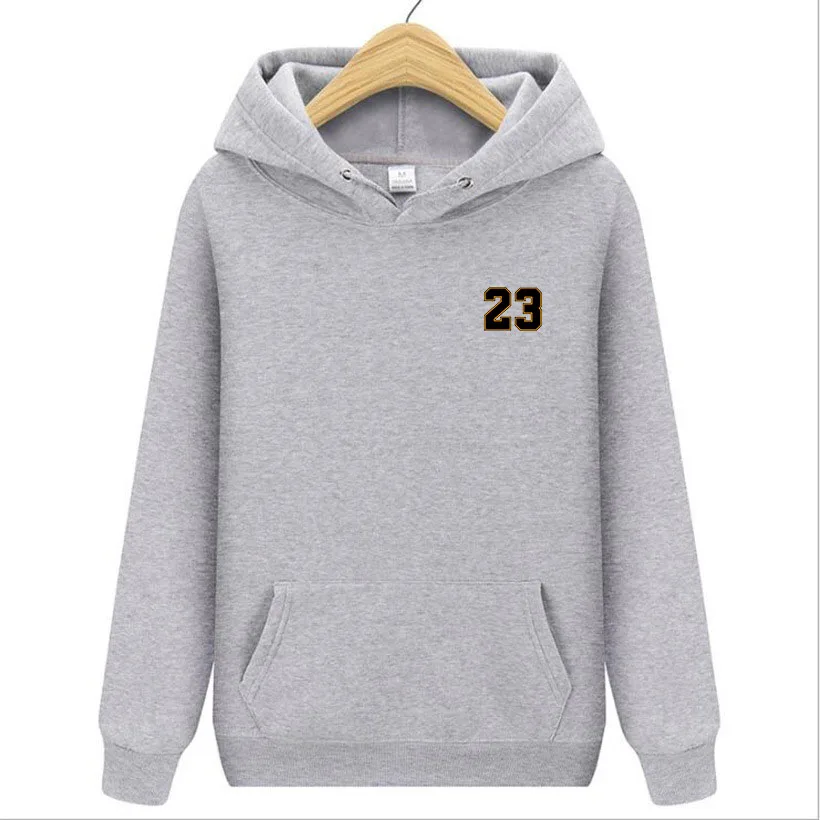 Letter Print Men's Long Sleeve Top Football 23 Printed Men's Hoodie Autumn And Winter Unisex Clothing