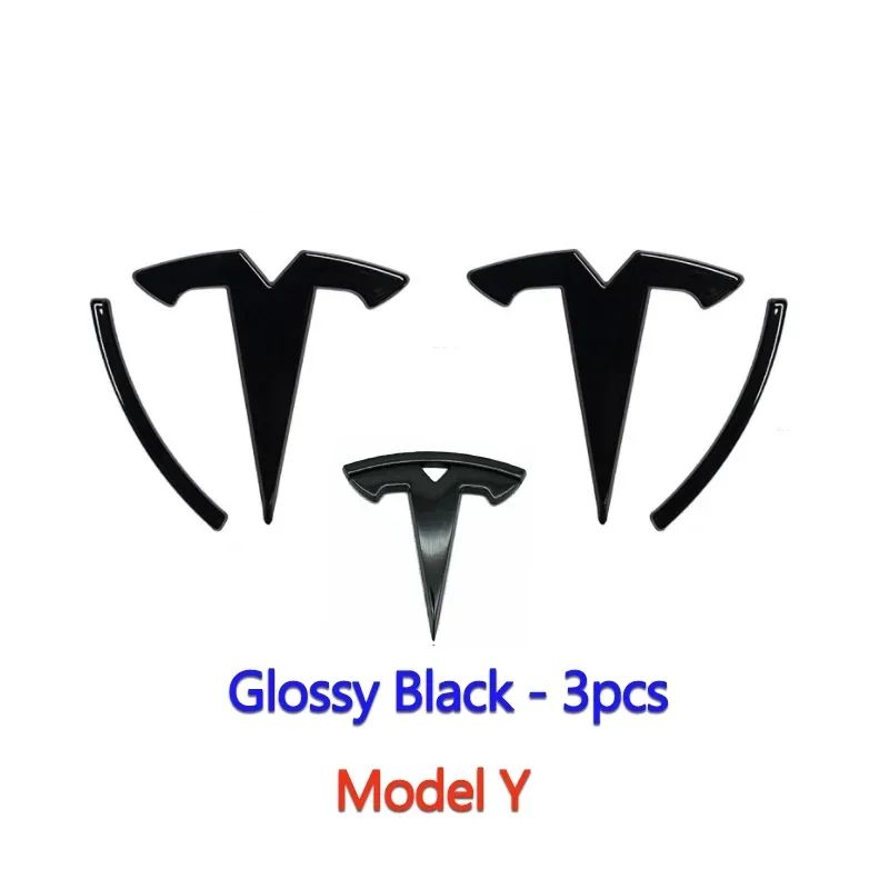 ABS Voor Tesla Model 3 Model Y Auto Overlay Sticker Motorkap Cover Embleem Stuurwiel Kofferbak Badge Gemodificeerde Decoratie