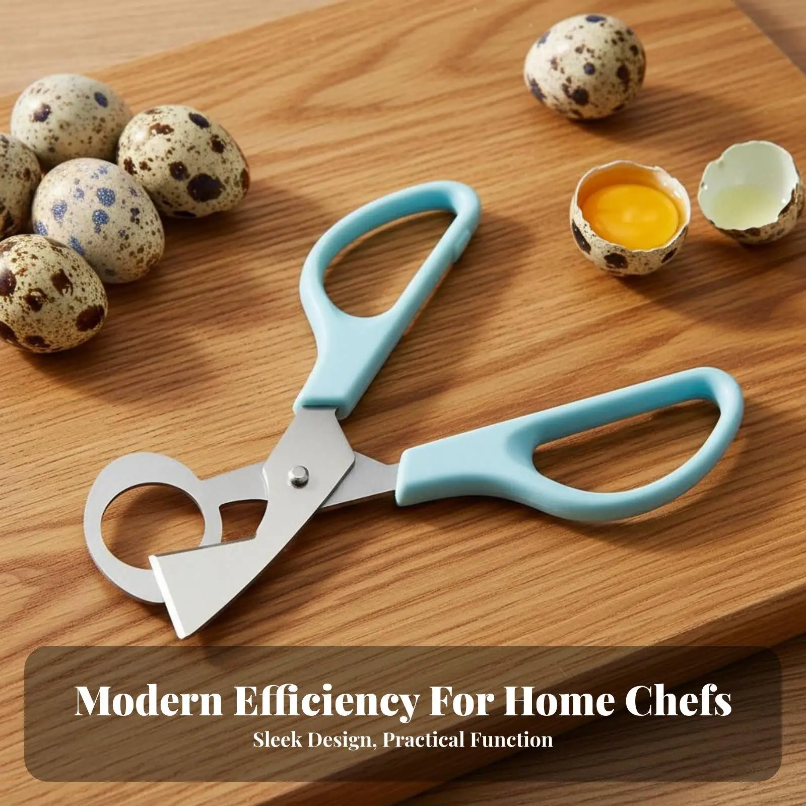 Egg Topper Cutter Tool for Quail Eggs Pigeon Eggs Stainless Steel Blade Non Slip Handle Kitchen