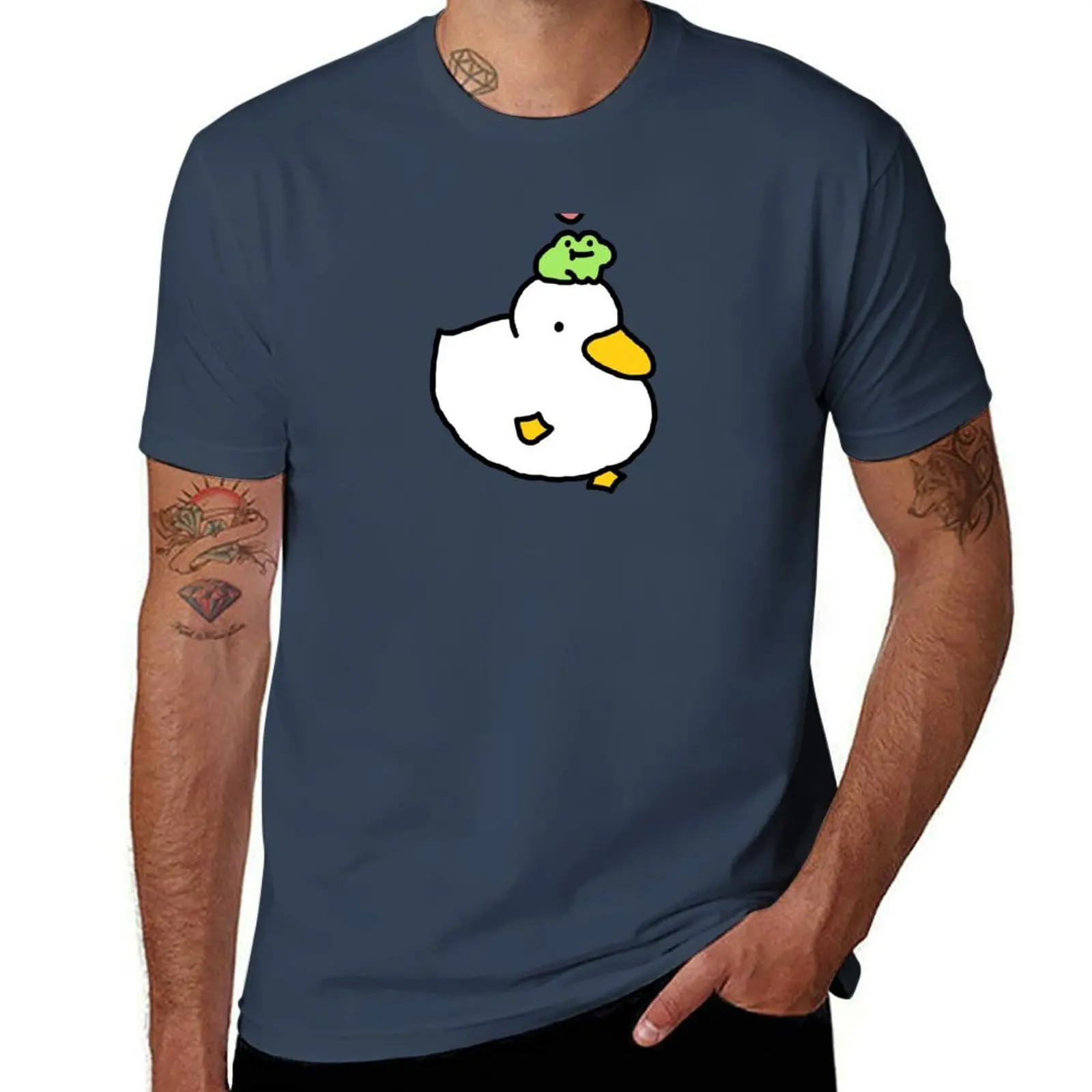 

frog and duck 02 T-Shirt Urban Style Casual Short Sleeve Top