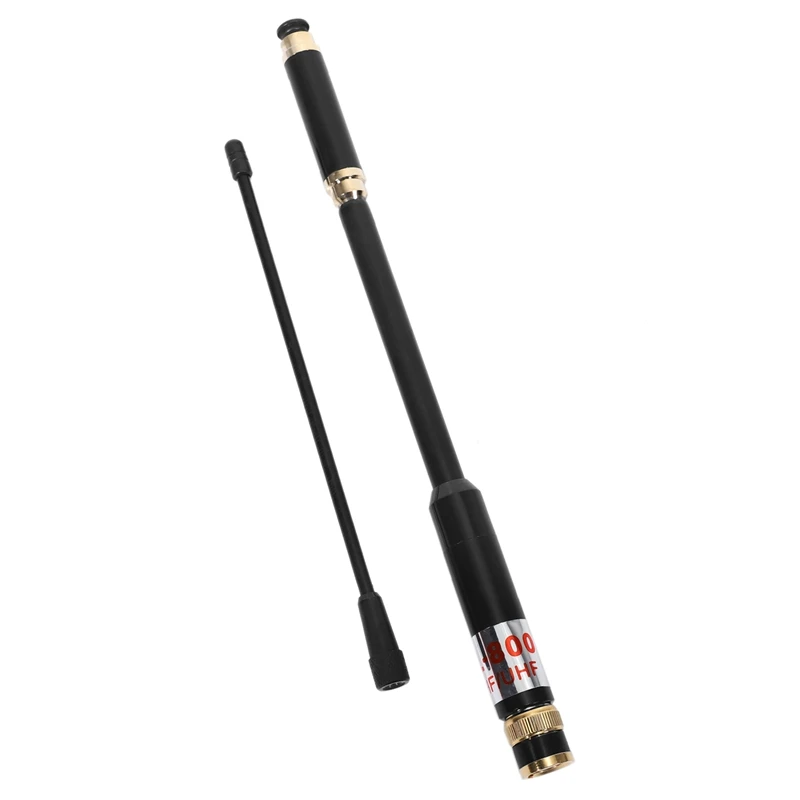 AL800 UHF VHF Telescopic BNC Antenna High Quality For Kenwood Portable Two Way Radio TK-208 TK-308 For Icom Walkie Talkie IC-V85