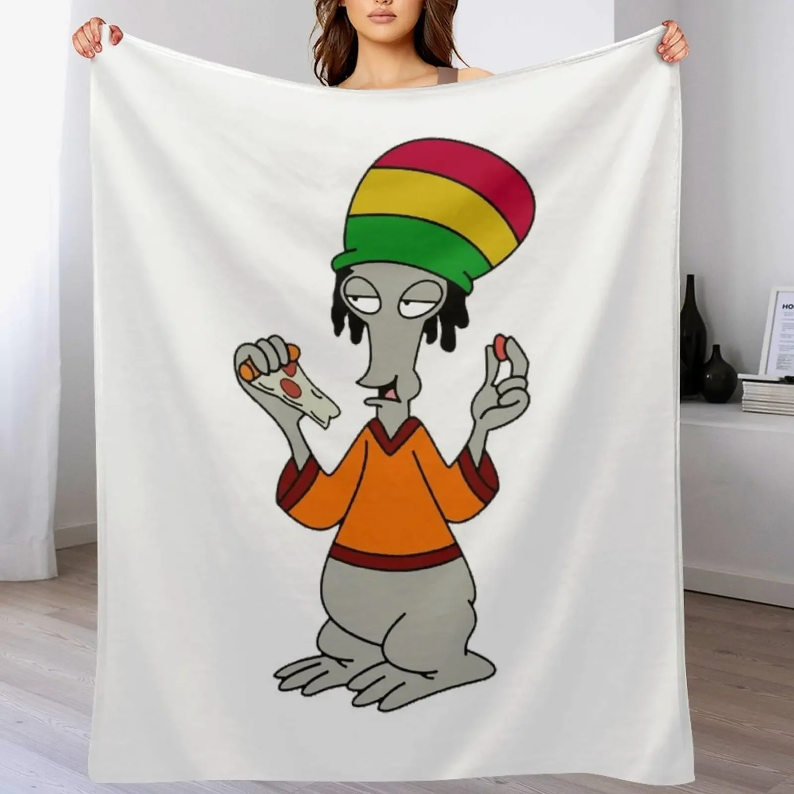 roger the alien regge Throw Blanket Air Conditioner Soft Blanket for Office Home