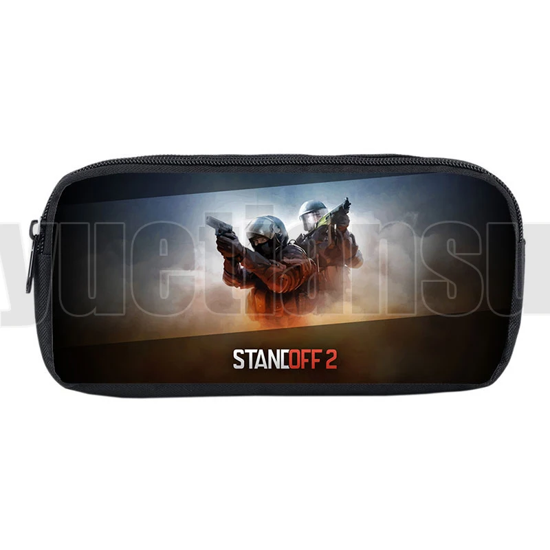 

Funny Cosmetic Bag School Supplies Standoff 2 Pencil Case Hot shooting Game 3D Stationery Case Makeup Box Storage Zipper Pouch