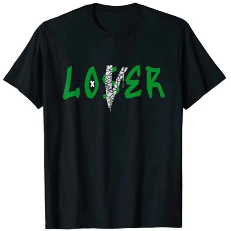 Graphic Tees Loser Lover Drip Sneaker Match 3 Pine Green T-Shirt Customized Products