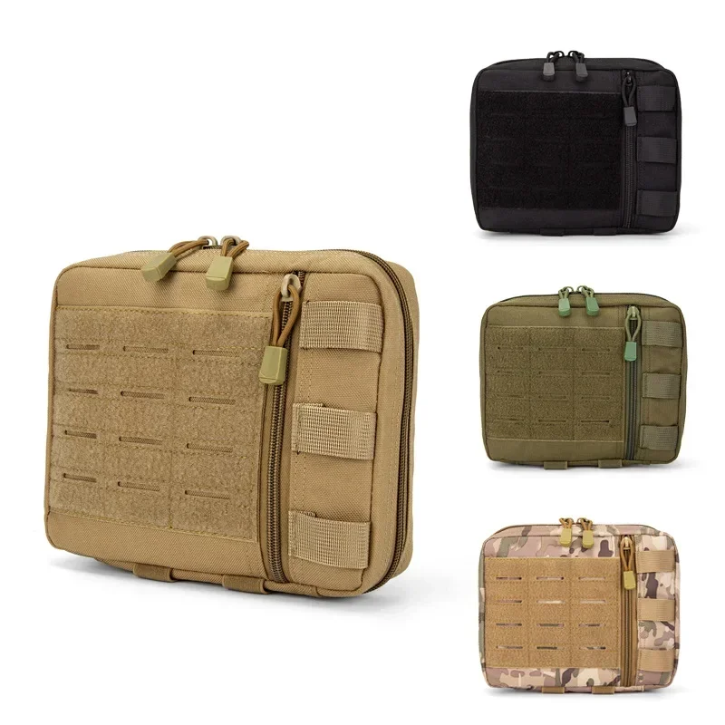 

Tactical Equipment Molle Large Capacity Hunting Bag with Medical Kit, Magic Tape and Multiple Compartments EMT Pouch Accessories