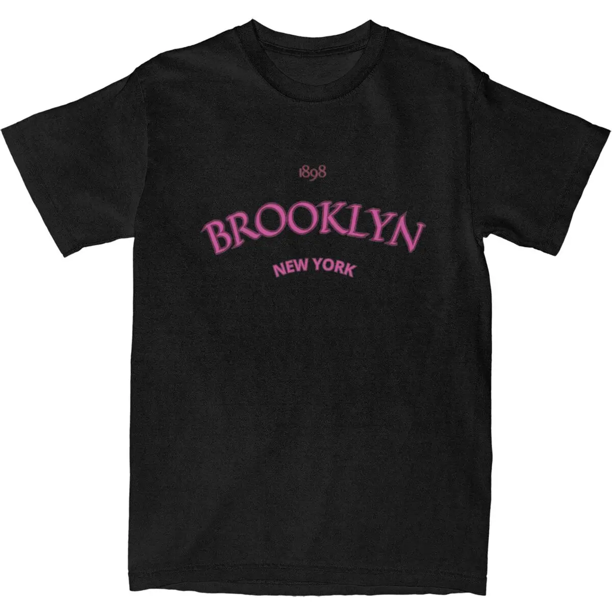 Brooklyn Est 1898 New York Men Women's T Shirts Letter Printing Accessories Novelty Tee Shirt T-Shirt Cotton Gift Idea Clothing